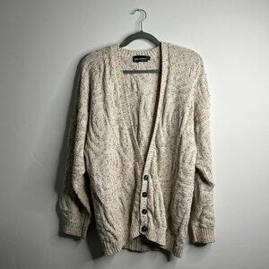 Light Beige Cable Knit Cardigan Sweater - Sonoma Goods For Life